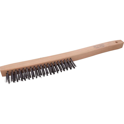 Long Handle Industrial-Duty Scratch Brush, Steel, 3 x 19 Wire Rows, 14" Long Advanced Consulting and Training Ltd.