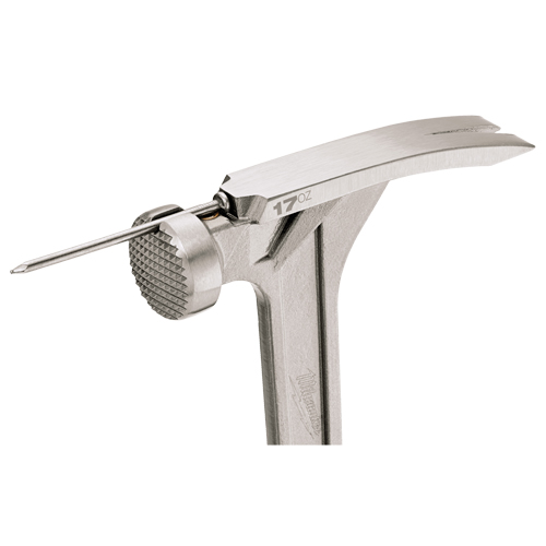 Milled Face Framing Hammer, 17 oz., Solid Steel Handle, 16-1/8" L Advanced Consulting and Training Ltd.