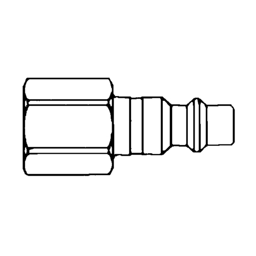 Raccords rapides - 1/2" industriel, &agrave; soupape/1 voie - Abouts, 3/8" Advanced Consulting and Training Ltd.