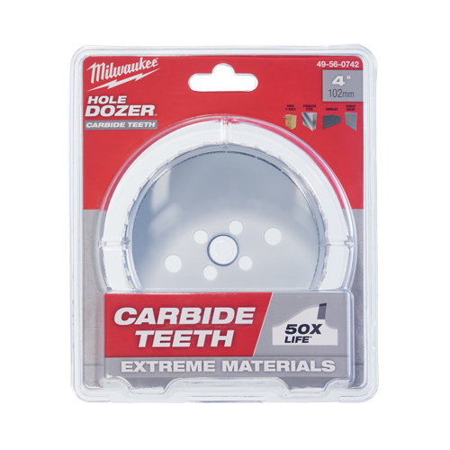 Carbide Hole Saw, 4", 1-31/50" Depth of Cut, Carbide Advanced Consulting and Training Ltd.