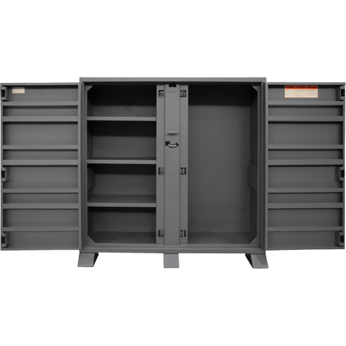 Armoire de rangement avec tablettes pour le chantier, Acier, 47,5 pi³, Gris Advanced Consulting and Training Ltd.