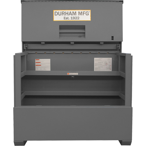 Piano Style Jobsite Storage Box, 60-1/2" W x 34-3/4" D x 49-3/8" H, Grey Advanced Consulting and Training Ltd.