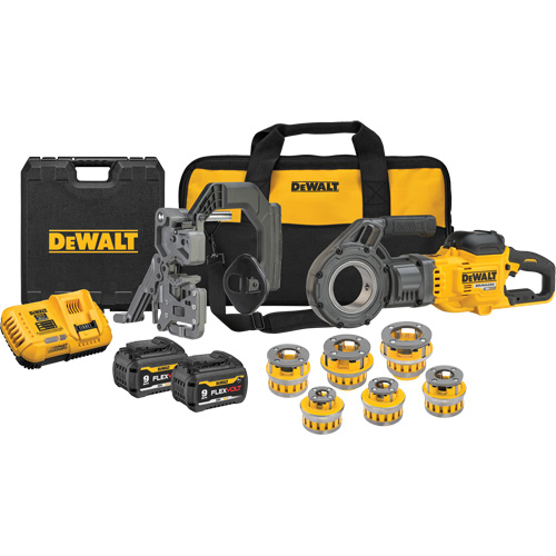 Trousse de fili&egrave;res &agrave; tuyaux sans fil FlexVolt Max* avec t&ecirc;tes fili&egrave;res, 30 tr/min, Filetage de la tige 1/2" - 2" Advanced Consulting and Training Ltd.