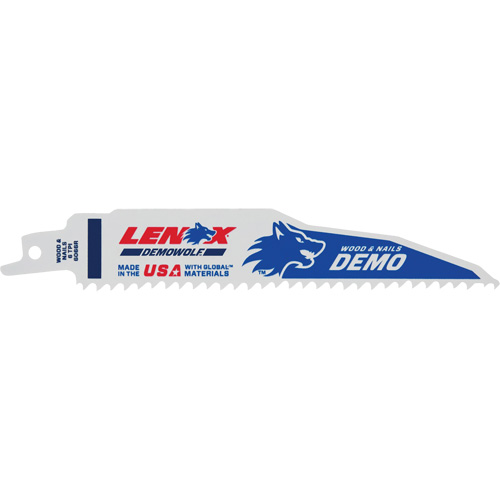 Demolition Reciprocating Saw Blade, Bi-Metal, 6 TPI, 6" L x 1" W Advanced Consulting and Training Ltd.