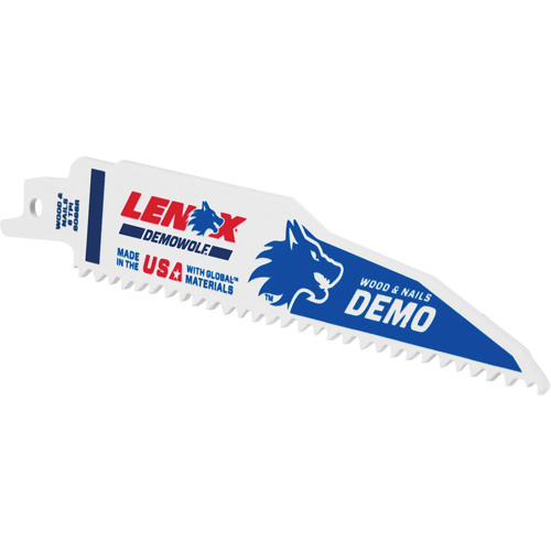 Demolition Reciprocating Saw Blade, Bi-Metal, 6 TPI, 6" L x 1" W Advanced Consulting and Training Ltd.