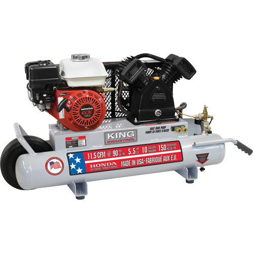 Compresseur d'air sur brouette, Essence, 10 gal. (12 gal. US), 150 PSI Advanced Consulting and Training Ltd.