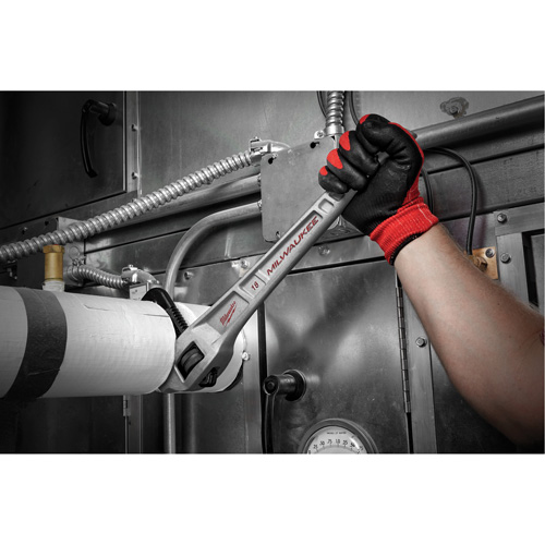 Aluminum Offset Pipe Wrench, 2" Jaw Capacity, 18" Long, Powder Coated Finish, Ergonomic Handle Advanced Consulting and Training Ltd.