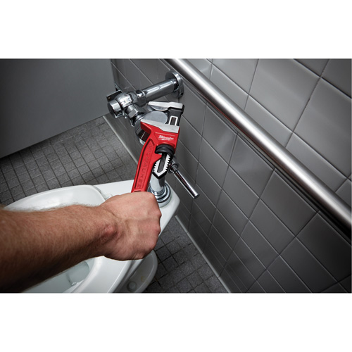 Cl&eacute; &agrave; tuyau &agrave; m&acirc;choires lisses, Cap des m&acirc;choires 2-5/8", Longueur 12", Fini Rev&ecirc;tement en poudre, Prise Ergonomique Advanced Consulting and Training Ltd.