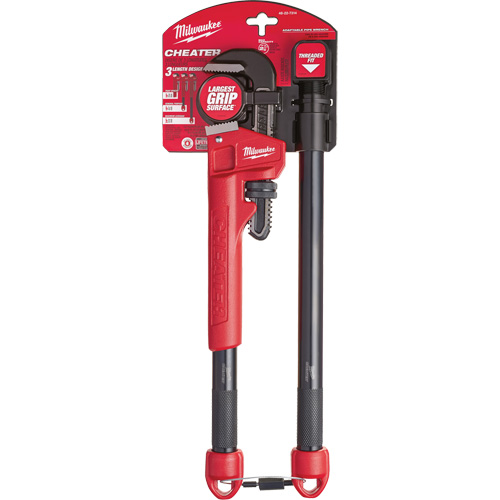 Cl&eacute; &agrave; tuyau adaptable Cheater, Cap des m&acirc;choires 2-1/2", Longueur 18"/24"/10", Fini Rev&ecirc;tement en poudre, Prise Ergonomique Advanced Consulting and Training Ltd.