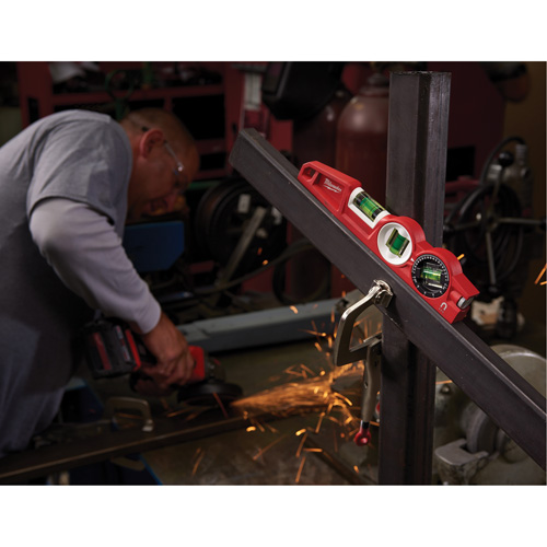 Niveau torpille moul&eacute; sous pression verrouillable avec fiole 360 degr&eacute;s, 10" lo, Aluminium, 3 fioles, Magn&eacute;tique Advanced Consulting and Training Ltd.