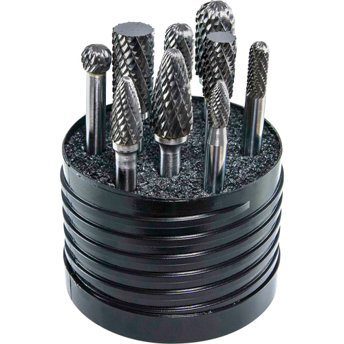 DRILLCO Magnum SET 1 Solid Carbide Single Cut Burr Set, 8 Pieces Advanced Consulting and Training Ltd.