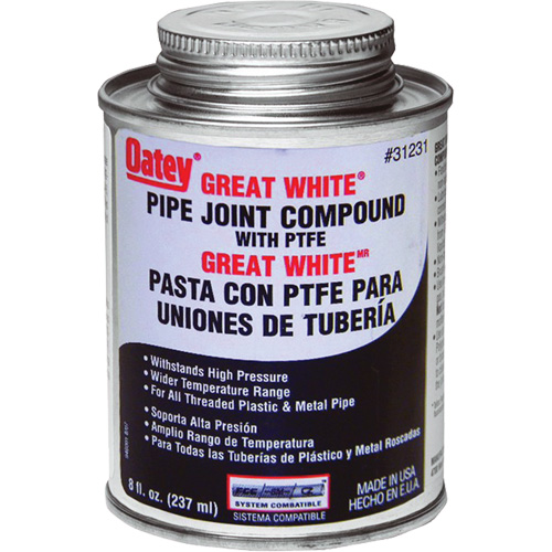 Compos&eacute; pour raccords de tuyaux Great White avec PTFE Advanced Consulting and Training Ltd.