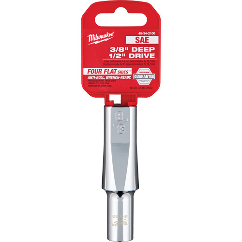 Douille SAE avec c&ocirc;t&eacute;s Four Flats, 3/8", Prise 1/2", 6 pans, Profond Advanced Consulting and Training Ltd.