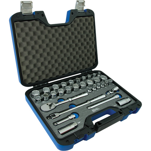 Jeu d'Accessoires pour douilles SAE & m&eacute;triques &agrave; 12 pans, 33 Mcx, Prise de 3/8" Advanced Consulting and Training Ltd.