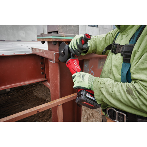 Meuleuse &agrave; frein sans blocage avec interrupteur &agrave; palette plate M18 Fuel, 18 V, Mandrin 5", Lithium-ion Advanced Consulting and Training Ltd.