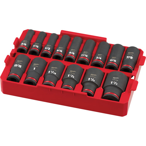 Jeu de douilles SAE Shockwave Impact Duty Packout, 15 Mcx, Chocs, Prise de 1/2", Profond Advanced Consulting and Training Ltd.