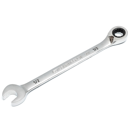 90-Tooth Reversible Ratcheting Wrench, 12 Point, 1/2", Chrome/Polished Finish Advanced Consulting and Training Ltd.