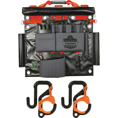 Arsenal 5711 Bucket Truck Tool Board with 2" Locking Aerial Bucket Hooks Kit, Nylon, 8 Pockets, Grey Advanced Consulting and Training Ltd.