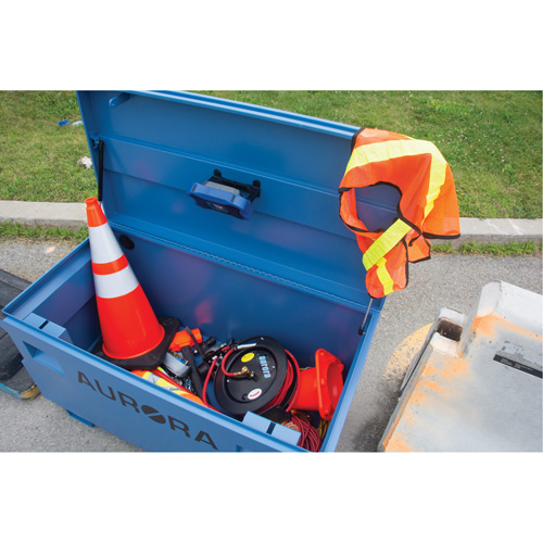 Jobsite Tool Box, 48" x 24" x 27-3/5", Steel, Blue Advanced Consulting and Training Ltd.