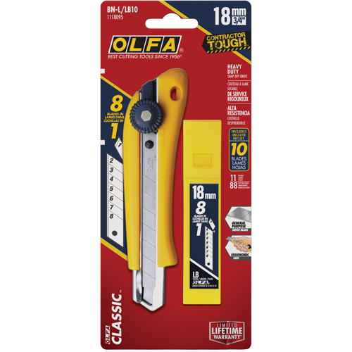 Heavy-Duty Utility Knife with Replacement Blades, 18 mm, Stainless Steel Blade Advanced Consulting and Training Ltd.