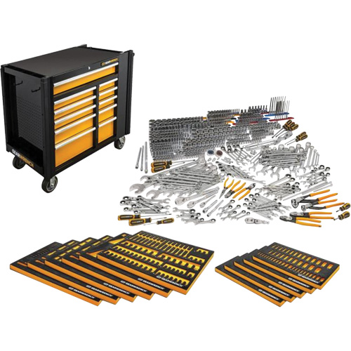 Master Mechanic's Hand Tool Set & Mobile Work Station, 614 Pieces Advanced Consulting and Training Ltd.