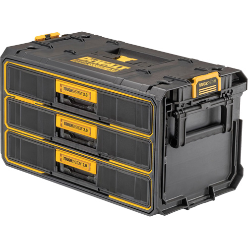 ToughSystem&reg; 2.0 Three-Drawer Unit, 21-4/5" x 12-3/10" x 12-3/5", Black/Yellow Advanced Consulting and Training Ltd.
