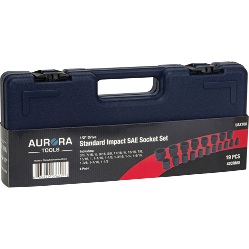 Jeu de douilles SAE, 19 Mcx, Chocs, Prise de 1/2" Advanced Consulting and Training Ltd.