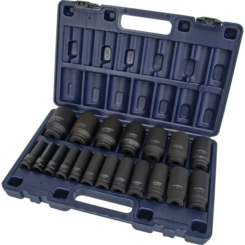 Jeu de douilles SAE, 19 Mcx, Chocs, Prise de 1/2", Profond Advanced Consulting and Training Ltd.