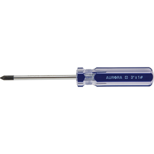 Blue Transparent Striped Philips Screwdriver, #1, Plastic Handle Advanced Consulting and Training Ltd.