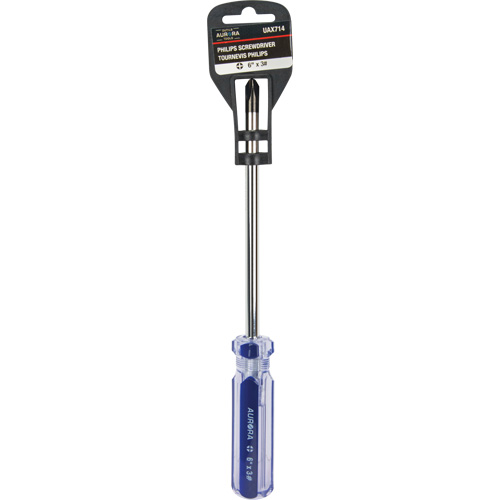 Blue Transparent Striped Philips Screwdriver, #3, Plastic Handle Advanced Consulting and Training Ltd.
