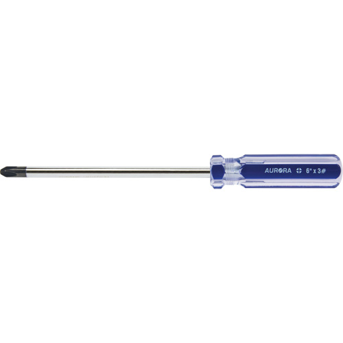 Blue Transparent Striped Philips Screwdriver, #3, Plastic Handle Advanced Consulting and Training Ltd.