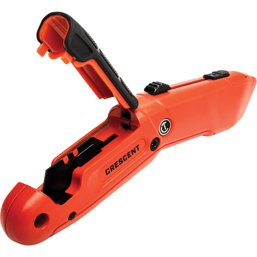 Couteau de s&eacute;curit&eacute; autor&eacute;tractable, 1", Acier, Prise en Aluminium Advanced Consulting and Training Ltd.
