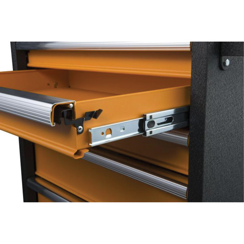 GSX Series Rolling Tool Cabinet, 6 Drawers, 36" W x 18-1/5" D x 37-2/5" H, Black/Orange Advanced Consulting and Training Ltd.