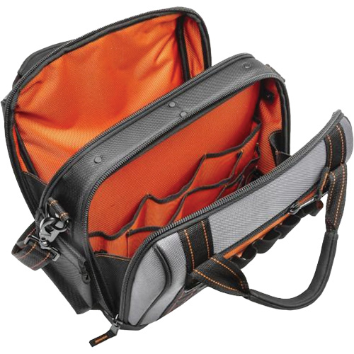 14" Tradesman Closed Top Tool Bag, Polyester, 32 Pockets, Black/Grey Advanced Consulting and Training Ltd.
