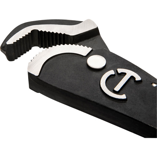Self-Adjusting Dual Material Pipe Wrench, 1-1/2" Jaw Capacity, 12" Long, Black Oxide Finish, Cushion Handle Advanced Consulting and Training Ltd.