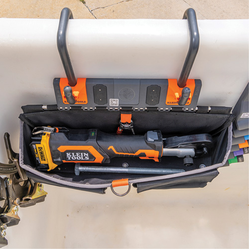Bucket Work CentreS-Hook Large Pouch Module, Nylon, 3 Pockets, Black/Orange Advanced Consulting and Training Ltd.