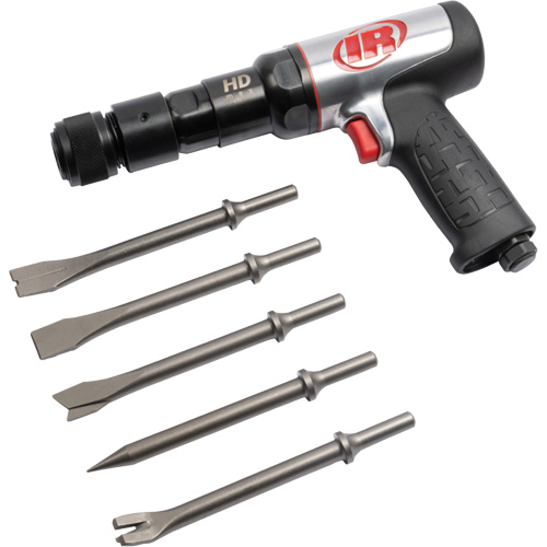 5-Piece Heavy-Duty Air Hammer with Chisel Set, 2.66 CFM, 1/4" NPT, 2600 BPM, 3/4" x 3" (19mm x 76mm) Advanced Consulting and Training Ltd.