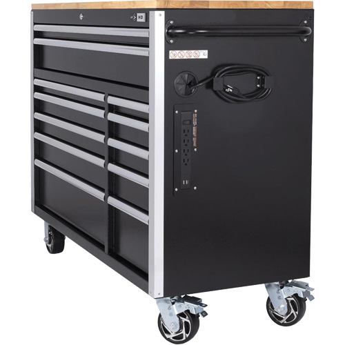HDRC5212 Armoire mobile de s&eacute;rie HD, 12 tiroirs, 51-1/4" la x 21" p x 40-3/10" h, Noir Advanced Consulting and Training Ltd.