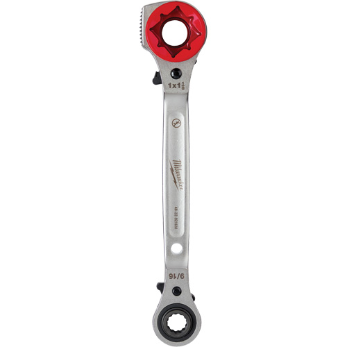 Lineman's 5-in-1 Ratcheting Wrench with Milled Strike Face, 3/4"/1"/1-1/8" Drive, Ergonomic Handle Advanced Consulting and Training Ltd.