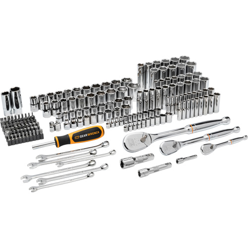 1/4", 3/8”, & 1/2" Drive 90T SAE/MM Mechanics Hand Tool Set Advanced Consulting and Training Ltd.