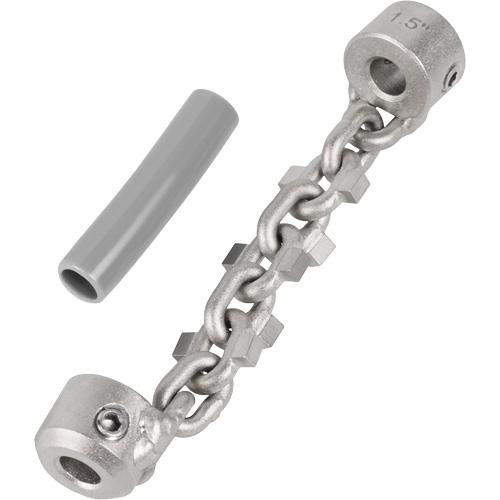 Chaîne de nettoyage de tuyaux de 1-1/4" - 1-1/2" pour c&acirc;ble de serpent &agrave; chaîne de 1/4" Advanced Consulting and Training Ltd.