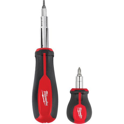 11-in-1 Multi-Bit Screwdriver & 6-in-1 Stubby Multi-Bit Screwdriver Set, 3"/9-4/5" L, Cushion Grip Handle Advanced Consulting and Training Ltd.