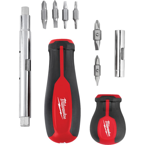 11-in-1 Multi-Bit Screwdriver & 6-in-1 Stubby Multi-Bit Screwdriver Set, 3"/9-4/5" L, Cushion Grip Handle Advanced Consulting and Training Ltd.