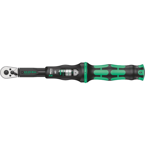 Click-Torque A 5 Torque Wrench with Reversible Ratchet, Click, 1/4" Square Drive, 2.5 - 25 Nm Advanced Consulting and Training Ltd.