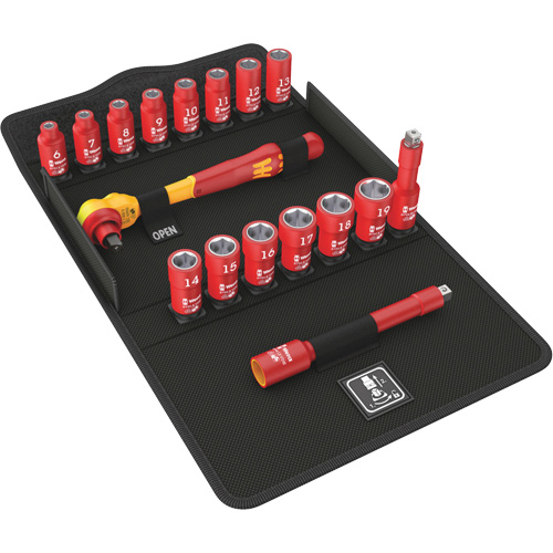 Jeu de cliquets isolants Zyklop 8100 SB VDE 1, 7 Mcx, Prise de 3/8" Advanced Consulting and Training Ltd.