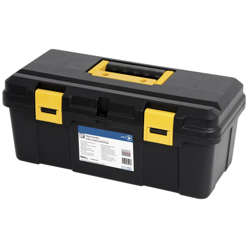 Coffre &agrave; outils portatif en plastique JPTB-19, 19" la x 9" p x 8" h, Noir Advanced Consulting and Training Ltd.