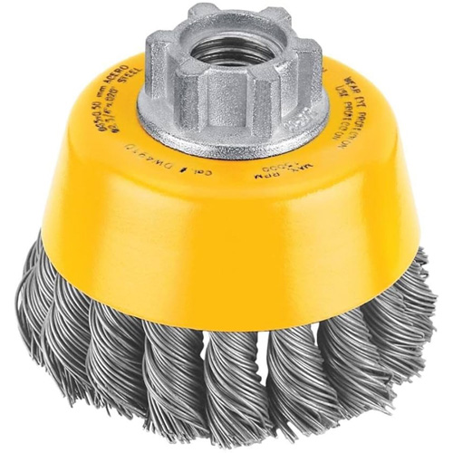 Brosse boisseau en fil de carbone torsad&eacute; &agrave; haute performance, 3" dia. x 5/8"-11 arbre Advanced Consulting and Training Ltd.