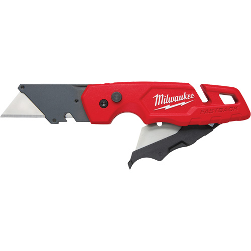FASTBACK Folding Utility Knife with Blade Storage, Metal Handle Advanced Consulting and Training Ltd.