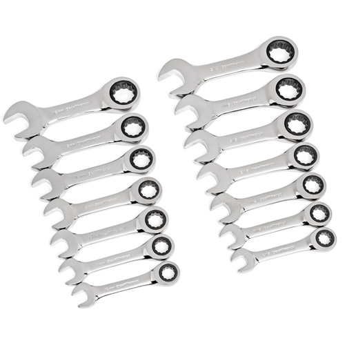 Jeu de cl&eacute;s courtes &agrave; 12 pans et 72 dents, Combinaison &agrave; cliquet, 14 morceaux, Imp&eacute;rial et m&eacute;trique Advanced Consulting and Training Ltd.