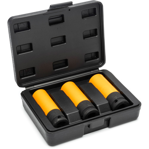 Metric High-Strength Wheel Protector Socket Set, 3 Pcs, Impact, 1/2" Drive Size, Deep Advanced Consulting and Training Ltd.